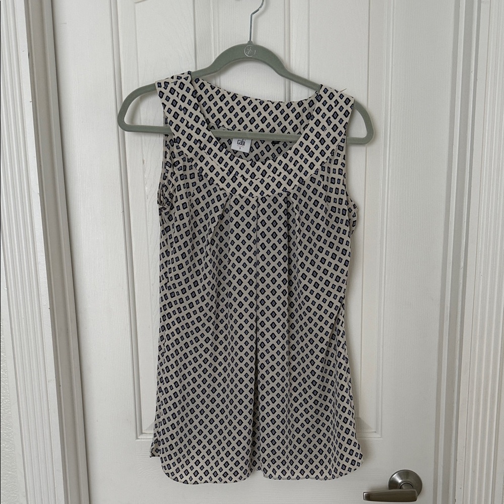 Sleeveless Geometric Print Top by Cabi